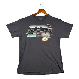 2021 RYAN NEWMAN #6 OSCAR MAYER NASCAR LICENSED GRAY FUEL TEE SHIRT L